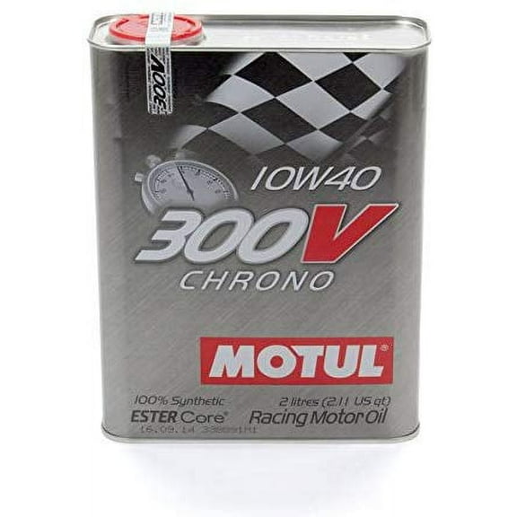 Motul 104243 300V 10w40 Racing Oil2 Liter, 67.62 Fluid_Ounces