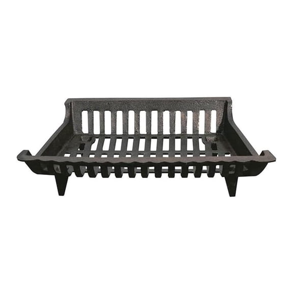 18 Inch Cast Iron Fireplace Grate for Fireplace Log and Holders, Home Improvement, and Hearth , Black