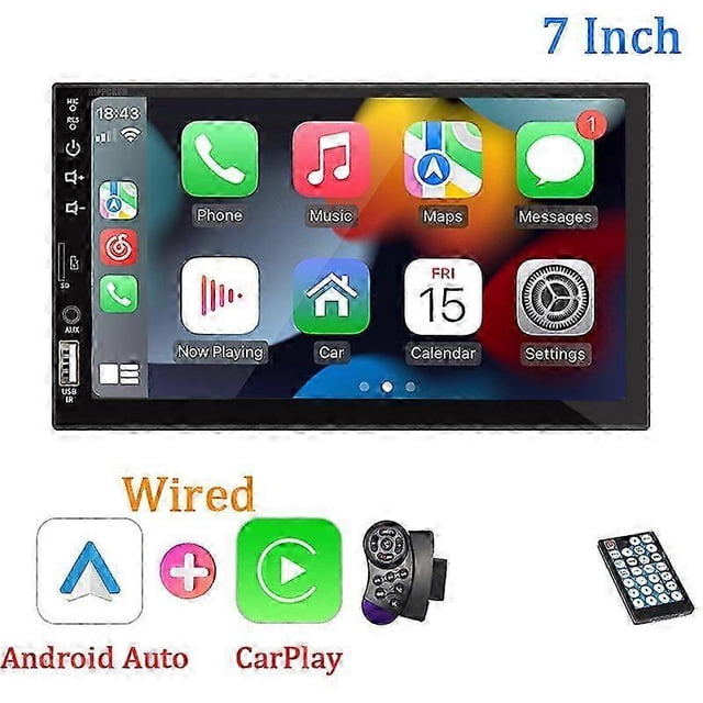 7 Car Radio 1 Din MP5 Player HD Touch Screen Multimedia FM ISO Power Aux Input USB Bluetooth Mirror Link Universal Autoradio