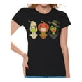 thumbnail image 1 of Awkward Styles Halloween Women's Shirts Halloween Creatures in Face Masks Shirt Funny Halloween Creatures in Face Masks Tee Halloween Costume Ideas for Ladies, 1 of 4