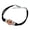 Black, variant on Some People Spread Sunshine I Hate Those People Funny Humor Novelty Suede Leather Metal Bracelet