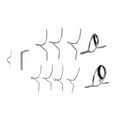 thumbnail image 1 of New Guide Set Stripping & Snake Guide DIY Fly Rod Building 9FT 4-6WT/7-10WT Stainless Steel Fly Fishing Rod Guide, 1 of 11