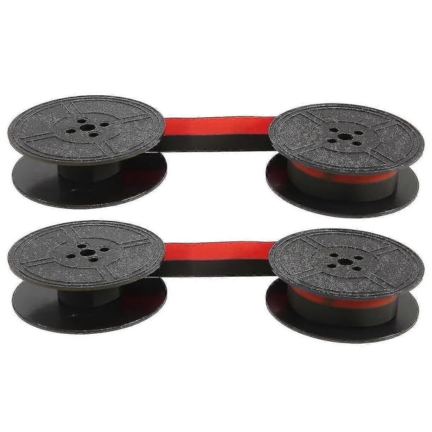 Paquete de 2 carretes dobles de cinta para máquina de escribir, rojo y negro. Repuesto para la mayoría de máquinas de escribir. s202412246141
