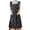 Black, variant on HonorHut Flower Bow Tie Apron Lace Apron with 2 Large Pockets Adjustable Waist Belt Pinafore Stain-Resistant Bib Apron for Kitchen Garden Painting Black