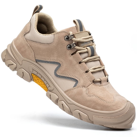 Safety Shoes Men'S Lightweight Anti-Smashing Steel Toe Cap Shoes Work Shoes Cushioning Work Sneakers Eu 36-48