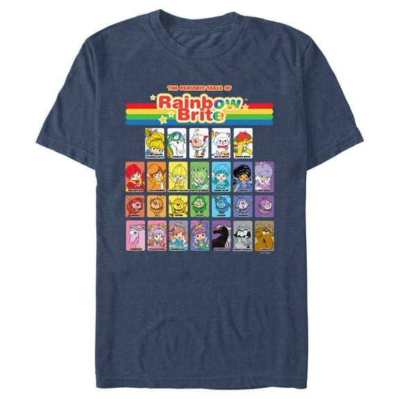 Men's Rainbow Brite Table of Characters  Graphic T-Shirt