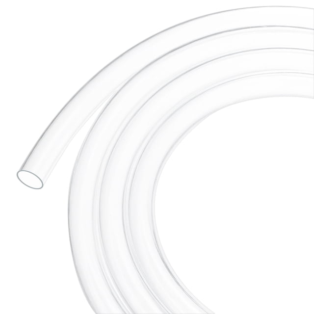 Tubo de plástico transparente, 0.63 pulgadas (16 mm) ID 0.71 pulgadas (18 mm) OD, tubo de 10 pies (3.0 m) de longitud, tubo de vinilo para jardín
