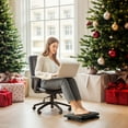 thumbnail image 4 of Ergonomic 3-Height Adjustable Footrest for Office - 30° Tilt, Black Plastic, Under Desk Support Mat - Perfect Home Office Accessory & Gift for Mother's Day or Christmas, 4 of 11