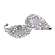 thumbnail image 1 of Pulseras de filigrana de flores DIY de 2 piezas con base ovalada en blanco Plata, 1 of 9
