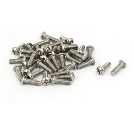 sourcing map M3x4mm Vis à tête ronde Torx acier inox 304 T10 Drive 50pc