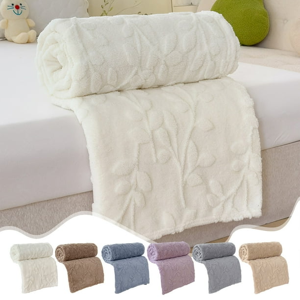 Manta de Invierno de Color Liso, Suave Mezcla de Poliéster y Elastano, Cálida y Acogedora Manta de Oficina, Elegante Manta para La Siesta, Ideal para Regalo Navideño, Varios Colores, Tamaño 150 X 100