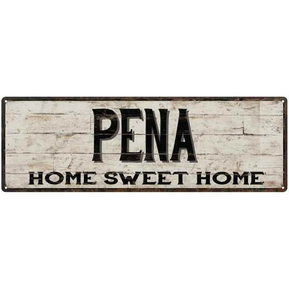 PENA Rustic Home Sweet Home Sign Gift 6x18 Metal Decor 206180084284