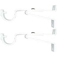 thumbnail image 4 of Urbanest Adjustable Rod Bracket, up to 1 1/8" Rod, Glossy White, Set of 2, 4 of 5