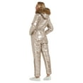 thumbnail image 6 of Giolshon Women Ski Suit Jumpsuit Winter Trendy Hooded Onesies Outdoor Sports Waterproof Snowsuit with Removable Faux Fur Collar, 6 of 6
