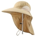 thumbnail image 2 of PULMCheerger Waterproof Breathable Outdoor Sun Hat for Men with 50+ UPF Protection Safari Cap Wide Brim Fishing Hat with Neck Flap, 2 of 7