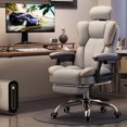 thumbnail image 2 of Ergonomic Office Chair Adjustable Desk Chair Swivel Task Chair with Lumbar Support Movable Computer Desk with Footrest Headrest My Lux Decor Round, 2 of 9