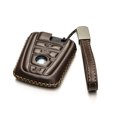 thumbnail image 2 of Vitodeco Leather Smart Key Fob Case Compatible with BMW I3, BMW I8 (2014-2021 Models) - 4-Button, Brown, 2 of 5