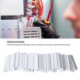 thumbnail image 3 of Terminal Marking Strip, 100PCS ZB5 61-70 Terminal Block Labels Multipurpose  For UK3N For Wiring Management, 3 of 8