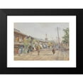 thumbnail image 2 of Rudolf Bernt 14x11 Black Modern Framed Museum Art Print Titled - A Street in Tokyo (1911), 2 of 5