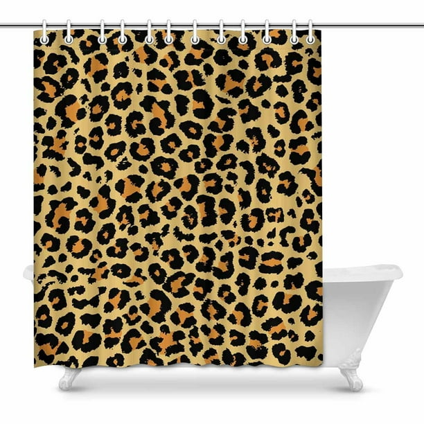 MKHERT Funny Animal Leopard Skin Print Home Decor Waterproof Polyester