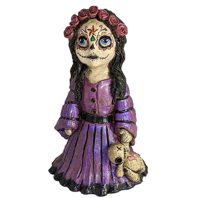 Quemador de cono de muñeca, quemador de incienso, adorno de resina de escritorio, muñeco de pie Carft hecho a mano JAMW Sencillez