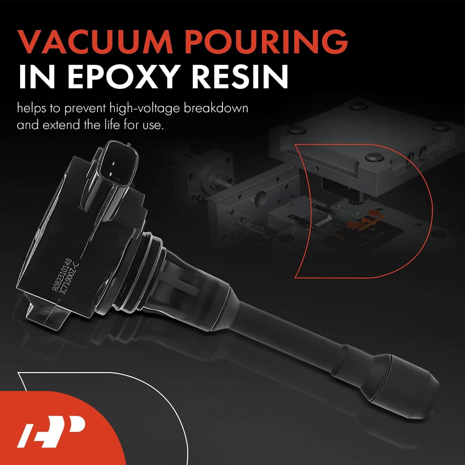 A-Premium Engine Ignition Coils Compatible with Nissan Versa 2012-2019 Versa Note 2014-2019 1.6L 1.8L Petrol 4-PC Set