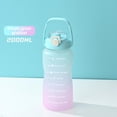 thumbnail image 2 of AuroraX Running Water Bottle Gym Water Bottle with Time Marker and Handle,Large Reusable Sport 32 oz Water Bottles,Water Cup Green, 2 of 2