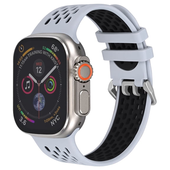 Sporty Silicone Watch Band Compatible with Apple Watch, Waterproof & Breathable, Multiple Colors