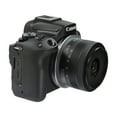 thumbnail image 3 of Canon EOS R50 Mirrorless Camera with 18-45mm Lens (Black) + Bower Digital SLR High-Definition 49mm UV Filter + Transcend TS8GSDC300S 8GB SDHC Memory Card + BePro BC-2 Case + Vivitar 3 pc Cleaning Kit For Camera, Lens, Iphone or Glasses, 3 of 8