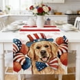 thumbnail image 4 of zhangmingg Farmhouse Dining Table Runner Striped Printed Kitchen Centerpiece Scarf for Holiday Party, 4 of 4