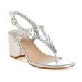 thumbnail image 2 of Chan Metallic Studded Statement Heels, 2 of 8