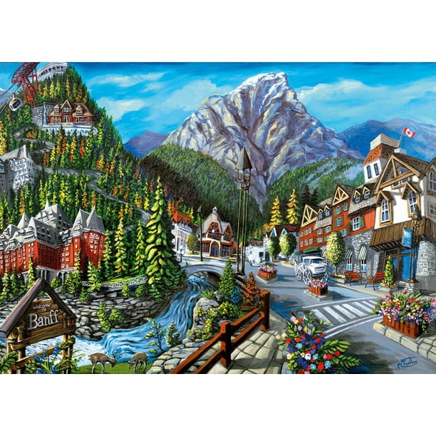 Rompecabezas Ravensburger Welcome to Banff 1000 piezas