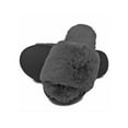 thumbnail image 5 of LAVRA Womens Fuzzy Slides Faux Fur Slippers Sandals, 5 of 5
