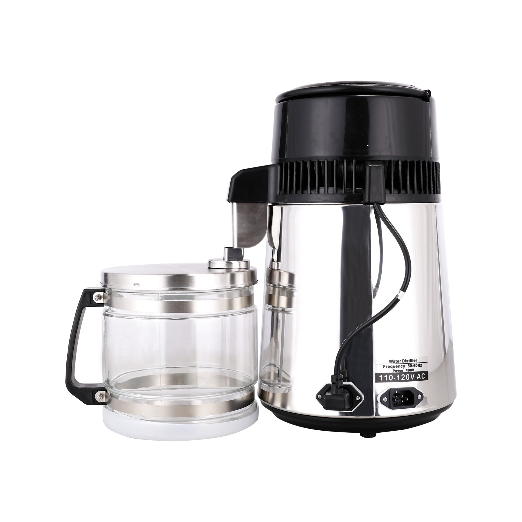 Not from China White Metal Water Distiller BPA-Free Carafe 120 Volt-UL LISTED 