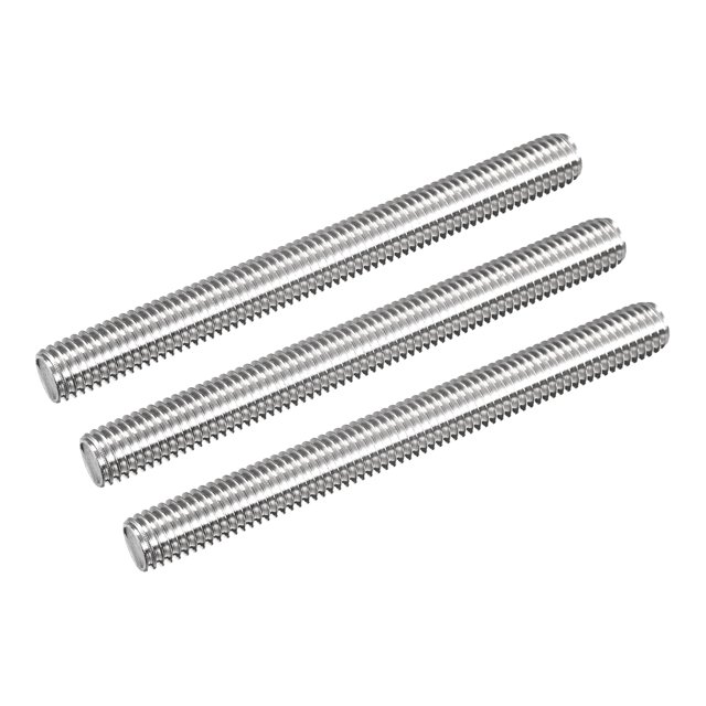 Unique Bargains Tige Entièrement Filetée M10 x 100mm Pas de Filetage 1.5mm Acier Inoxydable 304 Tiges Filetées à Droite 3 Pack