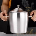 thumbnail image 3 of 1.2L Stainless Steel Ice Bucket With Handle Double Layer Champagne Bucket For Bar Party, 3 of 6