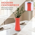 thumbnail image 5 of Unique Bargains Modern Geometric Minimalist Decorative Centerpiece Flower Vase Orange 3.5"x3.5"x8.3", 5 of 5