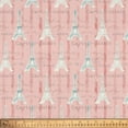 thumbnail image 4 of David Textiles, Inc. 44" x 1 Yard Cotton Iconic Paris Precut Sewing & Craft Fabric, Pink, 4 of 7