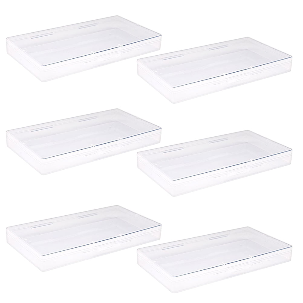 Rosarivae 6pcs Plastic Home Desktop Storage Boxes Makeup Sundries