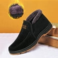 thumbnail image 4 of Akiihool Mens Snow Boots Men's Warm Snow Boots Winter Shoes Anti-slip Cold Weather Shoes (Black,8.5), 4 of 5
