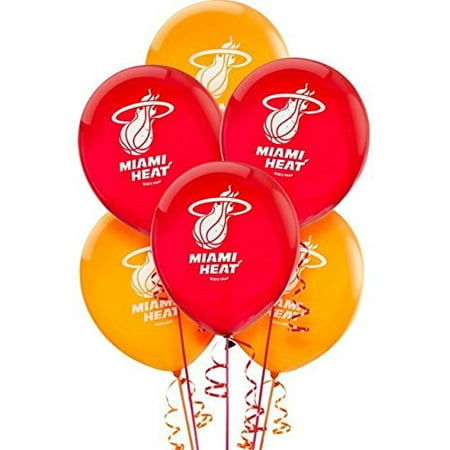 Sports And Tailgating Nba Party Miami Heat Printed Latex Balloons