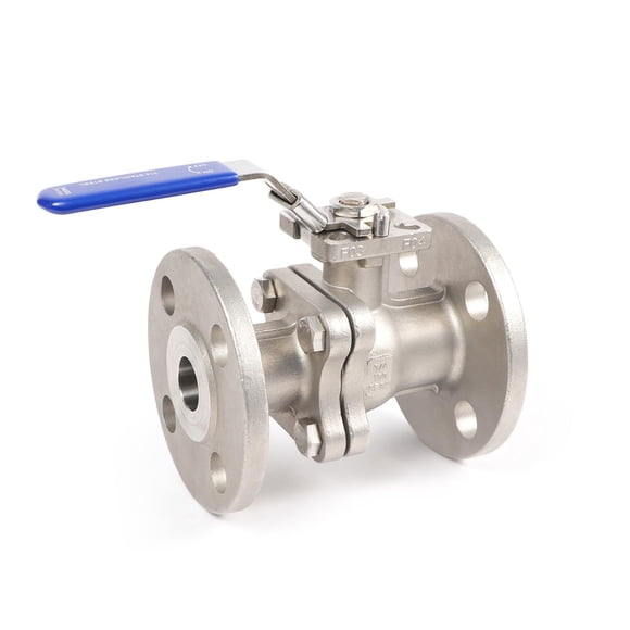 Válvula de bola Midline Valve de acero inoxidable de 3/4" con bridas