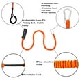 thumbnail image 4 of GOGHOST Kayak Paddle Leash,Lightweight Nylon Kayak Fishing Accessories for Fishing Boating-Orange 2 Pack, 4 of 8