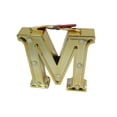 thumbnail image 2 of Ganz Led Light Up Marquee Initial Ornaments Letters – Gold/M, 2 of 2