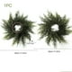 thumbnail image 3 of Adornos navideños de plástico con forma de anillo, hojas de ciprés, corona de plantas verdes, simulación de corona de plantas verdes, decoración navideña, decoración de Halloween, decoración de otoño,, 3 of 6