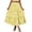 Yellow, variant on BJUTIR Skirts For Women Boho Line Swing Elastic Long Waist Women Pleated Skirt Dress Summer Tiered Pocket Beach Flowy A Printing Skirt