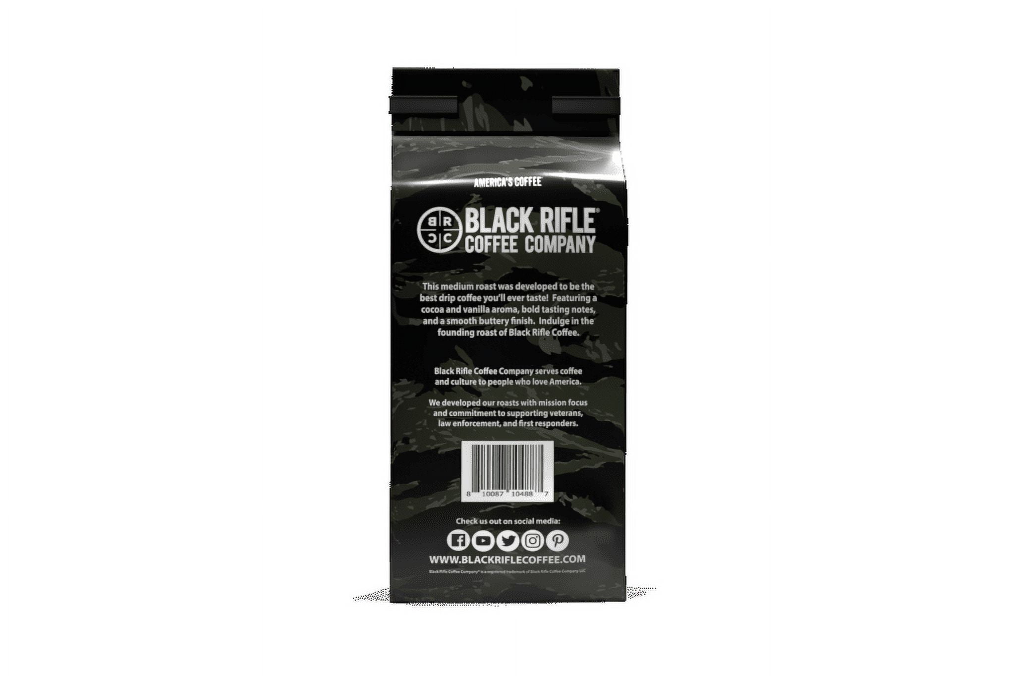 Black Rifle Coffee Company Just Black, Medium Roast, Ground Coffee,12 oz