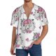 thumbnail image 1 of Balery Cartoon Poodle Dog Camisa Casual de Manga Corta con Botones para Hombre, Texturizada, Estilo Cubano, para Playa, Verano-3X-Large, 1 of 5