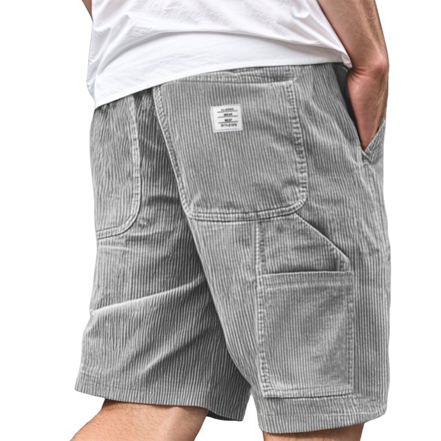 WILLBEST Pantalones Cortos Casuales para Hombre, Transpirables, Cómodos, Ligeros, para Verano, para Deportes Al Aire Libre, Uso Diario, Cintura Elástica, Ajuste Holgado