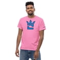 thumbnail image 4 of CROWN DOUBLE BLUE Men's classic tee (Azalea, L), 4 of 6